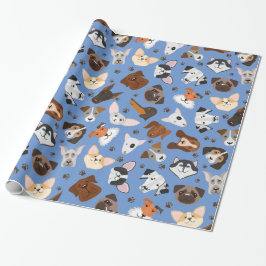 Hunde-Wrapping-Papier Geschenkpapier