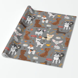 Hunde-Wrapping-Papier Geschenkpapier