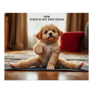 Hunde Yoga Poster