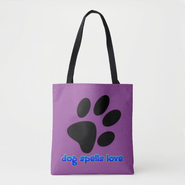 Hunde Zauber Liebe mit/Paw Print (Vorderseite)