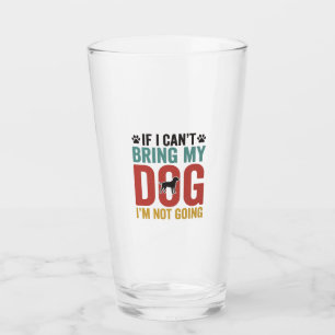 Hunde-Zitat Vintage-Vektor Wenn ich meinen Hund ni Glas