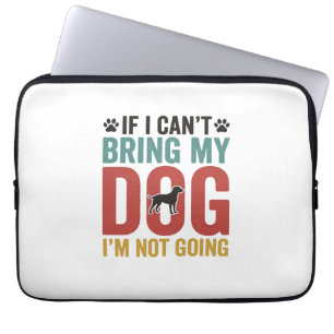 Hunde-Zitat Vintage-Vektor Wenn ich meinen Hund ni Laptopschutzhülle