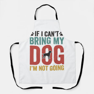 Hunde-Zitat Vintage-Vektor Wenn ich meinen Hund ni Schürze