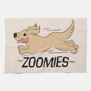 Hunde Zoomies Geschirrtuch