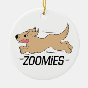 Hunde Zoomies Keramik Ornament