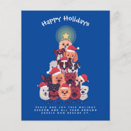 Hunde zu Weihnachten Einladung Jahresbrief