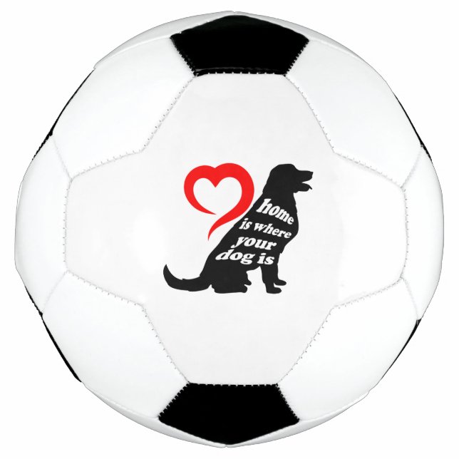 Hunde Zuhause Fußball (Vorderseite)
