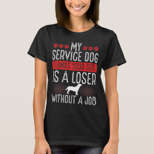 Hunde zum Service-Dog-Patch Emotional Animal Suppo T-Shirt
