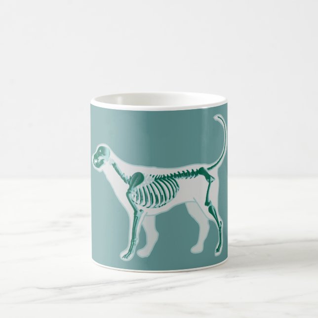 HUNDEanatomie-RÖNTGENSTRAHL-TIERARZT-KNOCHEN Kaffeetasse (Mittel)