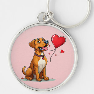 Hundeanhänger zum Valentinstag als Geschenkidee fü Schlüsselanhänger