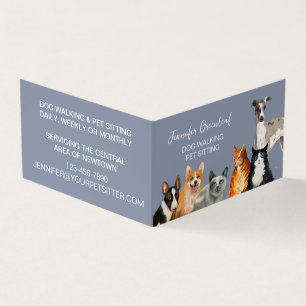 Hundeausführ-Service Visitenkarte Visitenkarten