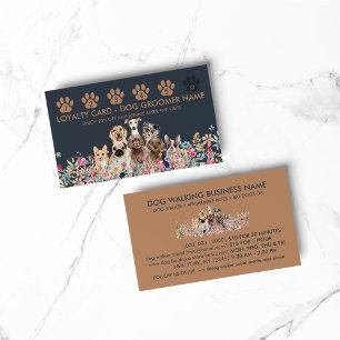 Hundeausführer Hundefriseur Punch Treueprogramm Visitenkarte