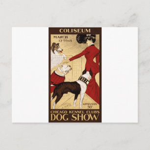 Hundeausstellung des Chicago Kennel Clubs, Werbepl Postkarte
