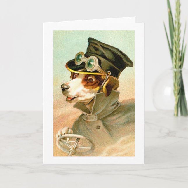 Hundebahn Feiertagskarte (Vorderseite)