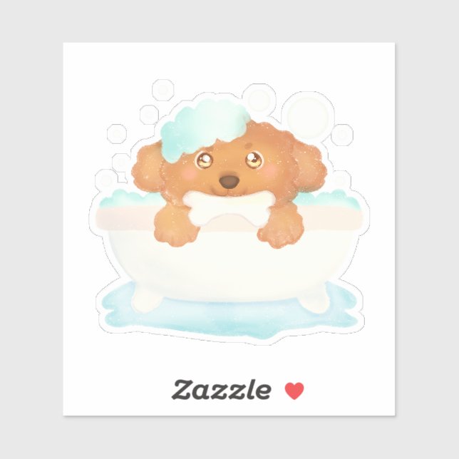 Hundebausalon Aufkleber (Blatt)