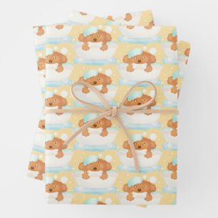 Hundebausalon Geschenkpapier Set