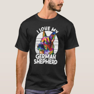 Hundebesitzer der Deutschen Schäferhunde I Liebe T-Shirt