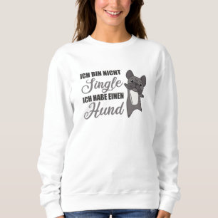 Hundebesitzer des französischen Bulldog-Single Sweatshirt