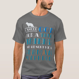 Hundebesitzer geben Haustiere deutscher Hirte T-Shirt