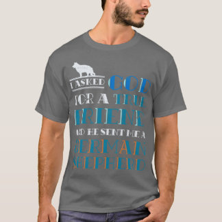 Hundebesitzer geben Haustiere deutscher Hirte T-Shirt