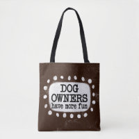 Hundebesitzer haben mehr Spaß bei der Tasche