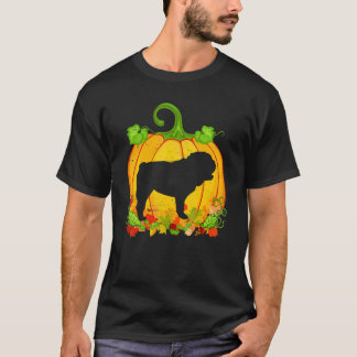 Hundebesitzer Halloween Kostüm English Bulldog T-Shirt