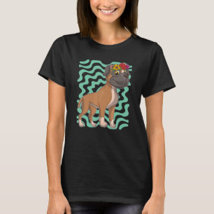 Hundebesitzer Haustier Botanik Blume Hund Niedlich T-Shirt