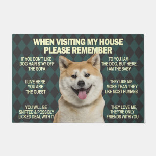 Hundebesitzer neues Hausgeschenk, Begrüßungsfron Fußmatte