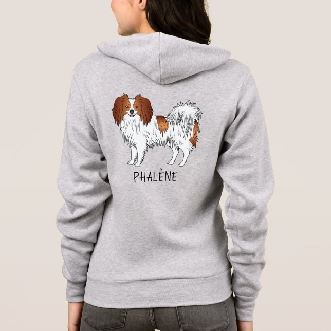Hundebesitzer oder Hundebesitzer von Rot und Weiß Hoodie (Rückseite)