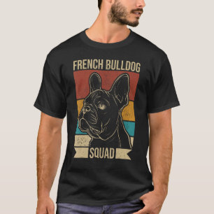 Hundebesitzer Retro Animal Bulldog-Squad T-Shirt