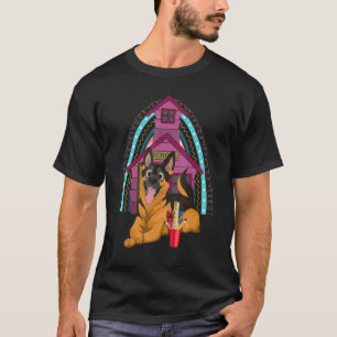 Hundebesitzer Süßer Hund Schüler Deutsche Schaf T-Shirt
