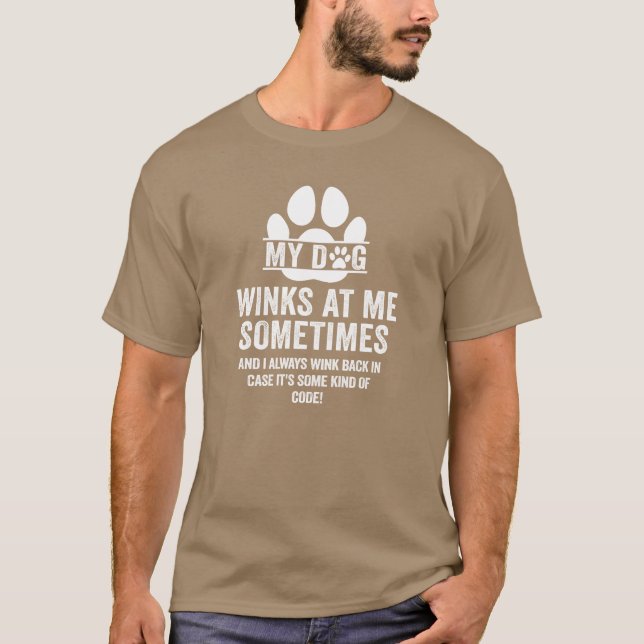 Hundebesitzer überreichen mir meine Dog Winks für  T-Shirt (Vorderseite)