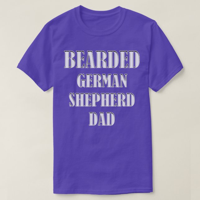 Hundebesitzer von bärtigen Vätern T-Shirt (Design vorne)