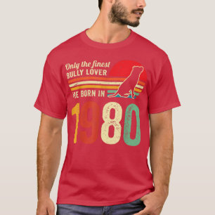 Hundebesitzer von Bully oder Pitbull in den 1980er T-Shirt