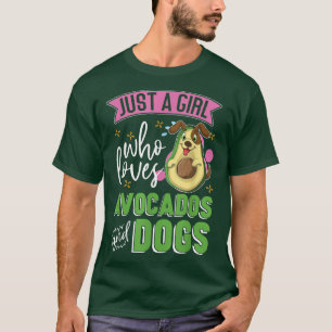 Hundebesitzerin Frauen nur ein Mädchen, das Avocad T-Shirt