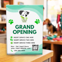 Hundebetreuung-Menü-Preisliste QR-Code-Zähler