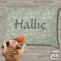 Hundebett - Salbeigrün Botanisch, Personalisiert 
