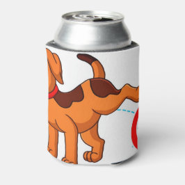 Hundebiss auf dem kack-Schild Dosenkühler