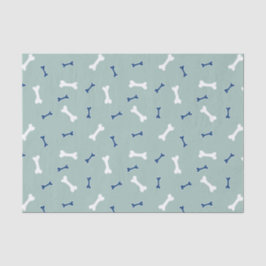 Hundebone, Welpe-Party, Blau und Grün Seidenpapier