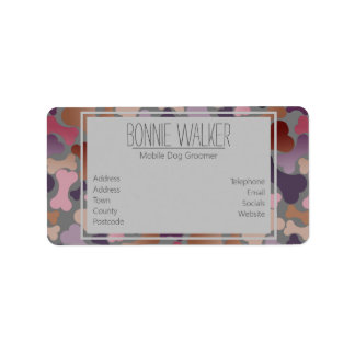 Hundebütteltier Adressaufkleber