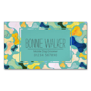 Hundebütteltier Magnetische Visitenkarte