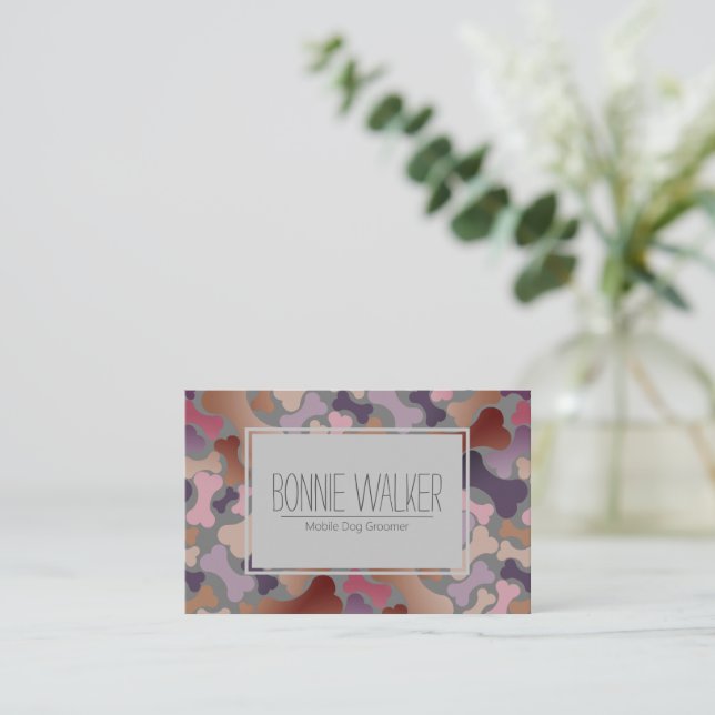 Hundebütteltier Visitenkarte (Stehend Vorderseite)