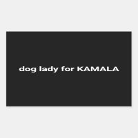Hundedame für Kamala minimalistischer Text lustig