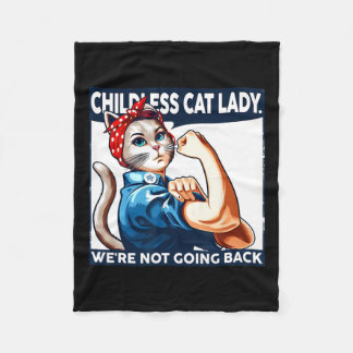 Hundedame Wir gehen nicht zurück Katzen Liebhaber Fleecedecke