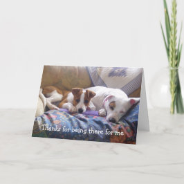 Hundedank für dort sein- dankeskarte