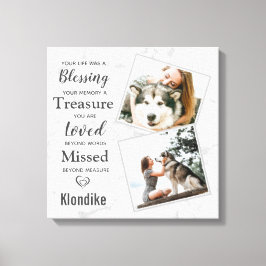 Hundedokumentation Leinwanddruck