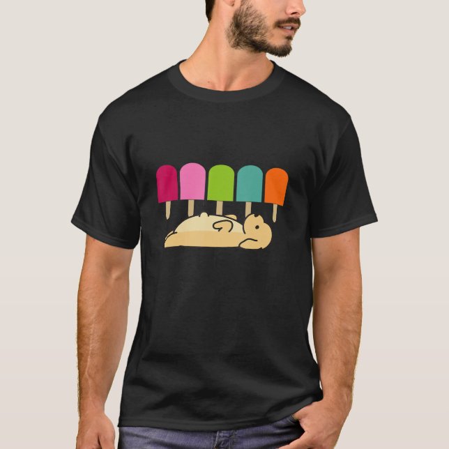 Hundeeis-Hündchen mit Hunger nach Futter T-Shirt (Vorderseite)