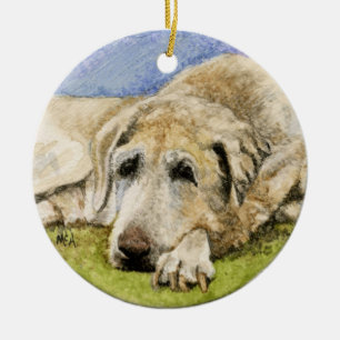 HundeErinnerungs-Verzierung /Labrador Keramikornament