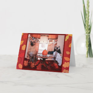 HundeErntedank Feiertagskarte