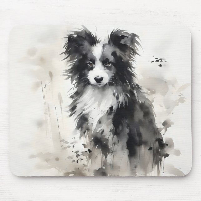 Hundefarbe für Welpen Mousepad (Vorne)